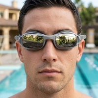 Lunettes de course miroir, souples et confortables, anti-buée, protection UV optimale, légères, écologiques, avec lentilles en PC