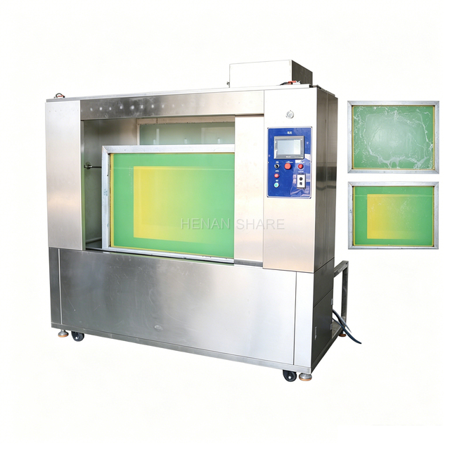 Screen Wash and Dry System Screen Plate Scrubber Machine Industrial Screen Plate Washer