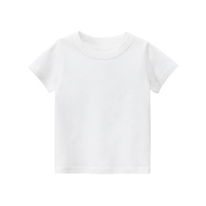 Ropa de Bebé, Ropa para Niños Pequeños, Niña, Niño, Verano, Cuello Redondo, Color Sólido, Camiseta, 2021, Lista para Usar - Product Image 4