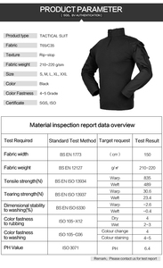 Ensemble chemise et pantalon de chasse G2, uniforme tactique, costume noir, chemise de combat, pantalon, vêtements tactiques - Product Image 2