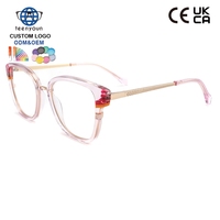 Nouvelle Tendance Teenyoun : Montures Optiques en Acétate Stratifié avec Branches Métalliques Mixtes pour Femme – En Stock