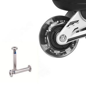 Axe de patin à roulettes en ligne de 34 mm avec vis hexagonales argentées, pièces de rechange pour chaussures de patinage adultes et enfants, accessoires de sport - Product Image 1