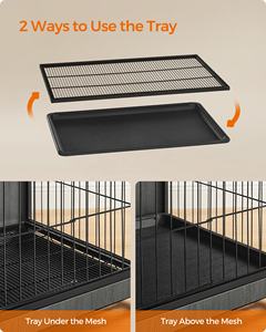 قفص كلاب خشبي عصري من فياندريا، أقفاص للجراء، صناديق كلاب فاخرة من الخشب كأثاث - Product Image 5