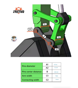 EXCAVATEUR XE60PRO Moteur Yanmar Godet plus fin de 30 cm Filtre à huile Filtre à air Filtre à carburant Cisaille hydraulique à pouce Graisseur automatique - Product Image 5