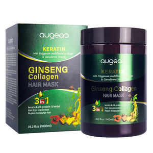 Augeas natural Ginseng colágeno Proteína de seda Tratamiento de reparación a base de hierbas <span class=keywords><strong>mejor</strong></span> máscara de queratina para el cabello - Product Image 5