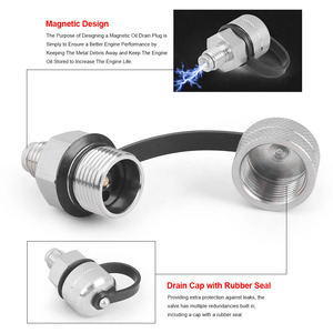 Válvula de Drenaje de Cárter de Aceite de Acero Inoxidable de Giro Rápido M12*1.25 M14*1.5 para Modificación de Automóviles, Tapas y Adaptadores de Válvulas - Product Image 3