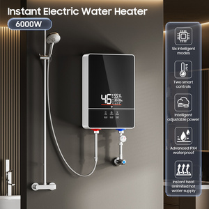 Smart 240V 6kW Ducha eléctrica instantánea Calentamiento de agua Géiser Agua caliente Calentador sin tanque con control táctil - Product Image 5