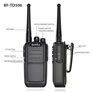 Низкая цена Belfone ручной иди и болтай Walkie Talkie двухстороннее радио BF-TD506 ручной оптические трансиверы DMR радио