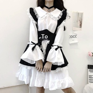 Costume da Cameriera in Stile Giapponese, Abito da Ragazza per Cosplay, Uniforme da Caffetteria, Vestito da Principessa, Taglie Forti - Product Image 4