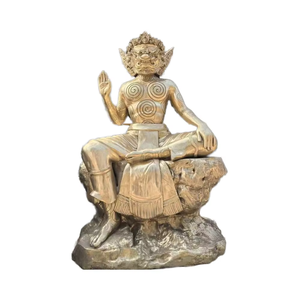 تماثيل نحاسية وبرونزية دينية تايلاندية وجنوب شرق آسيوية تماثيل بوذا كبيرة وتماثيل آلهة الحماية - Product Image 1