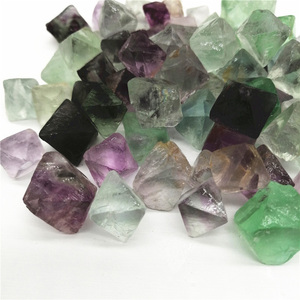 Quarzo caduto ghiaia cristallo Fluorite ottaedro guarigione pietra <span class=keywords><strong>di</strong></span> roccia per la decorazione domestica - Product Image 3