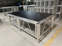 Plataforma de Escenario Portátil de Aluminio de Ensamblaje Rápido para Eventos, Conciertos, Bodas y Música al Aire Libre