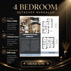Emerald Park 4 Bedroom Detached Bungalow Property Brochure Printed Floor Plan <strong>Housing</strong> <strong>Catalog</strong> - Product Image 6