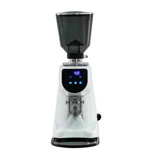 Toptan sessiz elektrikli Espresso değirmeni en iyi düz çapak değirmeni kahve makinesi düşük maliyetli