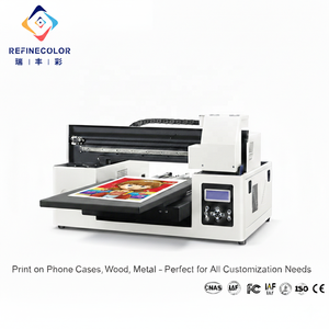 Printer UV Refinecolor untuk Casing Ponsel, Akrilik, Plastik, Kayu, Logam, Printer Inkjet A3 UV Flatbed, Pencetakan 3D Embossed, Printer UV - Product Image 1
