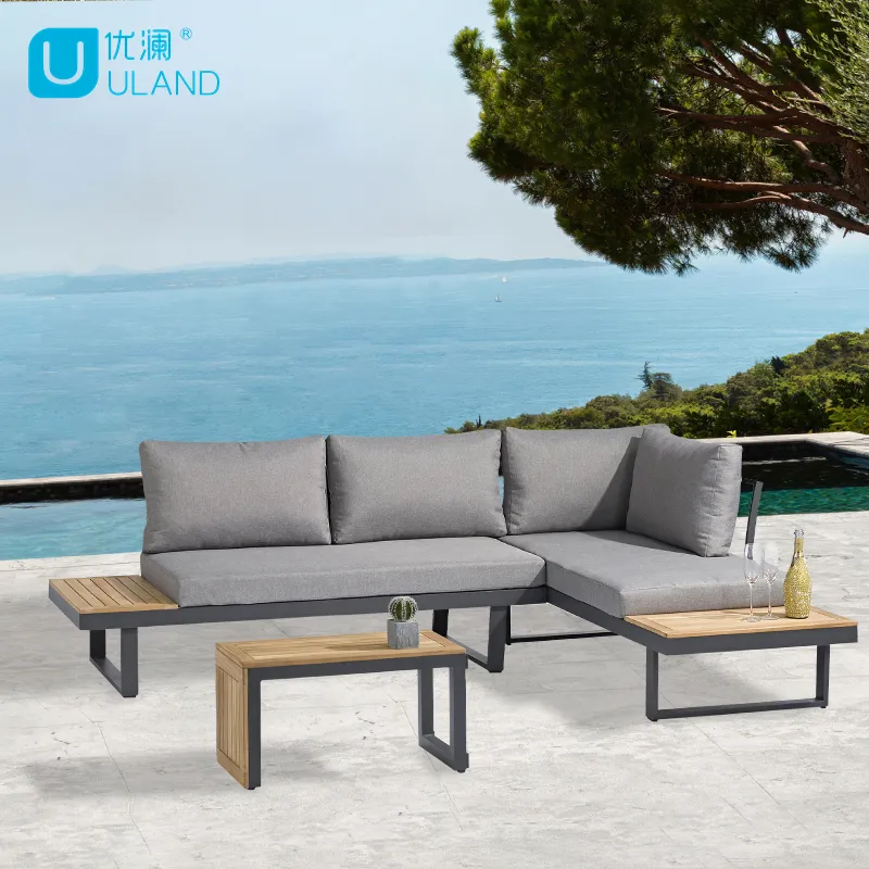 Outdoor Tuin Sofa Set Metalen Aluminium Lounge Set Terrasmeubilair Tuin Sets Tuinmeubilair