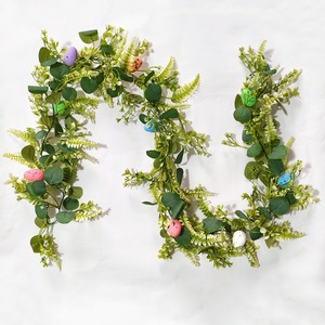 2025 primavera Festival di pasqua decorazione dell'uovo appesa alla parete ornamenti decorativi piante verdi casa <span class=keywords><strong>eucalipto</strong></span> - Product Image 3