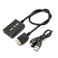 Adaptateur de manette USB PS2 vers HD avec construction en métal et plastique, compatible avec les contrôleurs de type PC et PS2