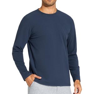 Men's <b>Long</b> <b>Sleeve</b> Base Layer Thermal Shirt Stretchy Crewneck Casual Pullover <b>Undershirt</b> Tee Tops Spandex Cotton - Product Image 1