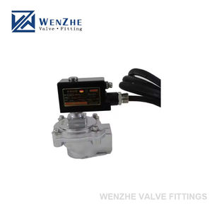 Katup Solenoid SUW-40 2S400-40 1-1/2'' 2 Arah NC SS 304 untuk Air, Udara, Oli 12V 24V DC 24V 110V 220V AC - Product Image 3