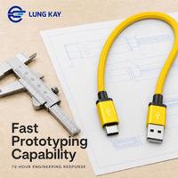 Câble USB industriel A vers Type C, charge rapide 3A, 480 Mbps, blindé, tressé en nylon, pour OEM ODM, scanner médical, CNC