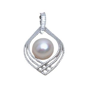 S925 Silver Pendant DIY <b>Pearl</b> Accessories 16-17 Empty Holder Bottom Concealer for Semi-Finished Products <b>Loose</b> <b>Pearls</b> - Product Image 5