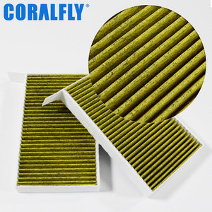 Coralfly ชิ้นส่วนตัวกรองอัตโนมัติ1658376-00-A HEPA <span class=keywords><strong>N98</strong></span>ถ่านกัมมันต์ตัวกรองอากาศสำหรับเทสลา - Product Image 3