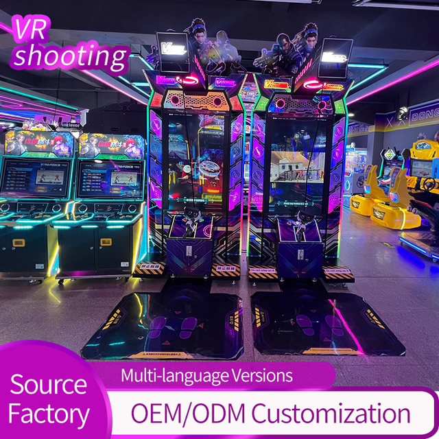 Multi-language Version OEM/ODM VR Shooting Simulator Factory Price Arcade Virtual Reality Gun Game Machine Equipment
