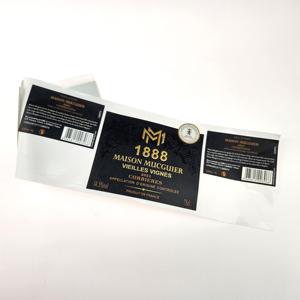 Tùy Chỉnh Không Thấm Nước Vàng Lá Sticker Cuộn Tự Dính Giấy Cá Nhân Nhãn Chai Rượu Vang Nhãn - Product Image 4