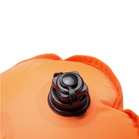 Boya flotante de superficie de buceo para entrenamiento de natación, boya flotante inflable de nailon de PVC, bolsa seca, mochila para agua abierta