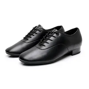 Zapatos de salsa para hombre, zapatos de baile modernos baratos, zapatos modernos negros