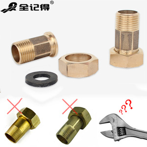 Adaptadores y Conectores Reductores de Unión de Cobre de 1 Pulgada a 6 Puntas a 4 Puntas para Medidor de Agua y Bomba - Product Image 1