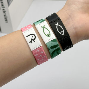 Nueva Pulsera Elástica NFC de 13.56Mhz, Brazalete de Tela Elástica Tejida RFID para Control de Acceso, Precio de Fábrica - Product Image 1