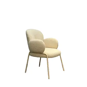 Novo Design Moderno Alta Densidade Cozy Tecido Material sala de jantar poltrona pequena cadeira para mesa mesa