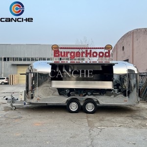 Chariot à café, remorque de concession, camion de nourriture mobile en acier inoxydable, chariot de restauration rapide multifonctionnel pour hamburgers, tacos, pâtes - Product Image 1