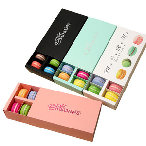 Macarons package french macaron box packaging logo cheap custom package paper box cardboard paper macaron box