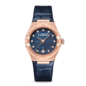 Reloj de Pulsera para Mujer HANNAH MARTIN, de Alta Calidad, Mecánico, Automático, con Correa de Cuero Vacuno y Logotipo de Marca Personalizado de Fábrica - Product Image 1