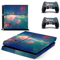 Kit Complet d'Autocollants Vinyle Personnalisés pour Console de Jeu PlayStation 4 PS4 et Manette Film de Couleur
