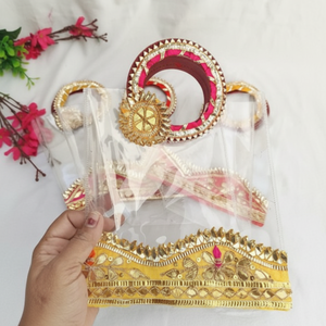 ถุงตกแต่งสีสันใสสำหรับงานแต่งงานอินเดีย haldi mehendi Sangeet ของขวัญวันคริสต์มาส - Product Image 1