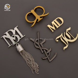 Bán buôn Quảng Đông phần cứng cho túi trang trí thiết kế tùy chỉnh nhãn kim loại cho túi xách - Product Image 4