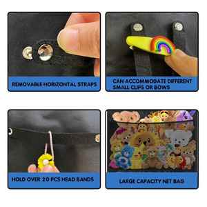 Storage of Plush Animals on the Door, Storing Stuffed Animals Above the Door Hanging Door Organizer - Product Image 6