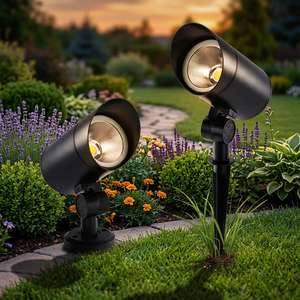 Projecteur LED de jardin à piquet 10W IP65 étanche, éclairage paysager extérieur en aluminium, angle de faisceau 60/90, intensité réglable - Product Image 4