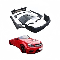 Kit carrosserie large en fibre de carbone sèche pour Mercedes-Benz Classe C W204 (2010-2014) - Amélioration de l'ensemble pare-chocs