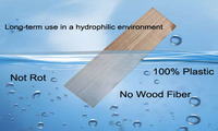 Planches de bois en plastique HDPE WinStar sans entretien, 38*15mm, couleur bois, imitation bois, pour meubles d'extérieur