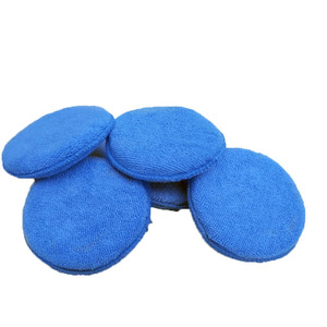 Coche azul depilación pulido aplicador <span class=keywords><strong>esponja</strong></span> almohadillas de microfibra de <span class=keywords><strong>esponja</strong></span> para Auto depilación con cera - Product Image 4