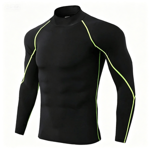 Compression T-shirt 180 Grams Knitted Formal <b>Long</b> <b>Sleeve</b> Quick Drying Basketball Running Training Clothes <b>Base</b> <b>Layer</b> Men GYM - Product Image 4
