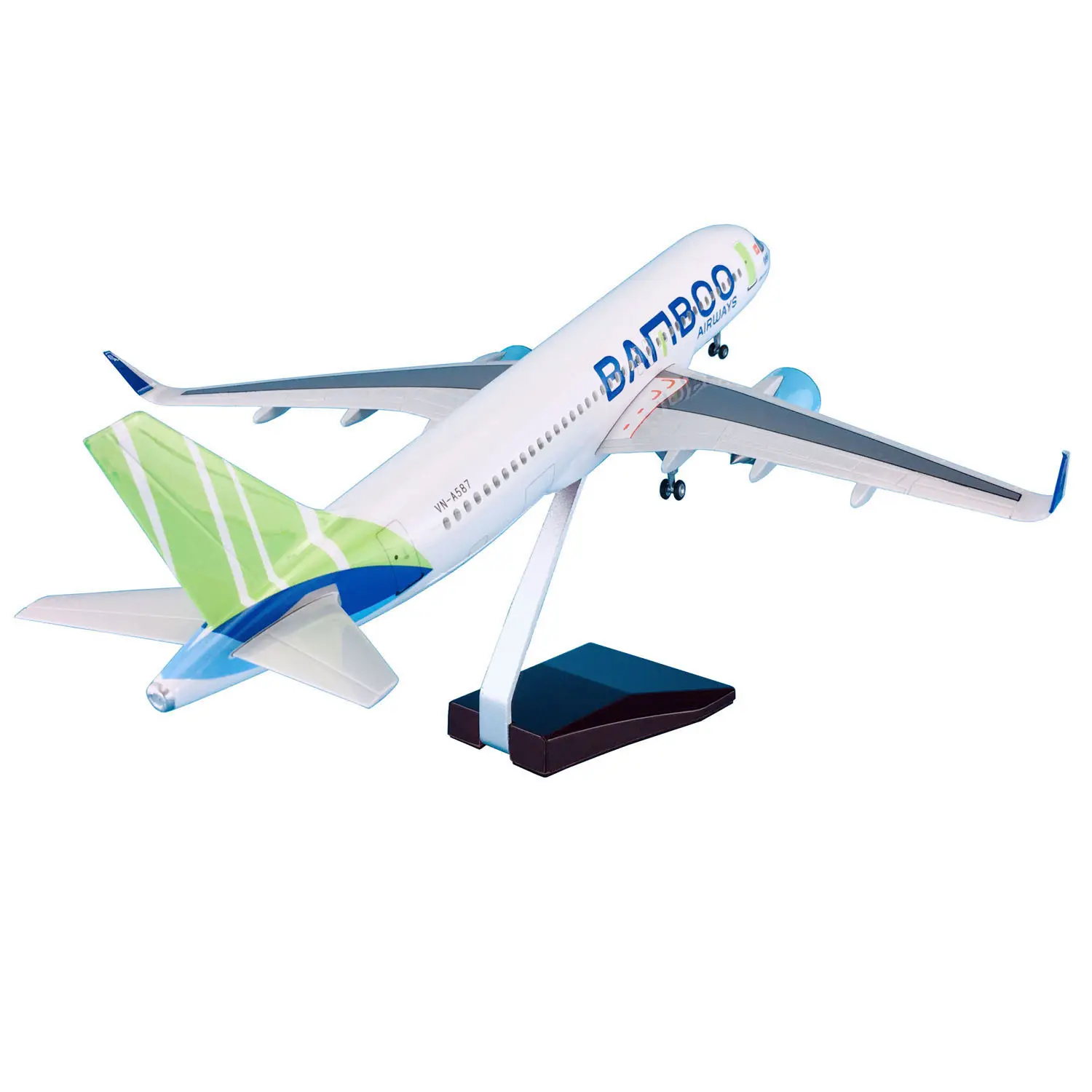 Modelo de avión LED Airbus A320 neo Modelo de avión con soporte