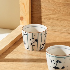 Cute Ceramic Panda Cup Household Porcelain <b>Tea</b> <b>Set</b> of 6 Cups with Wooden Tray - Product Image 5