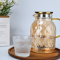 Carafe à eau eau chaude et froide, jus de Fruit, Carafe, pichet à thé glacé, bouilloire en verre à haute teneur en Borosilicate