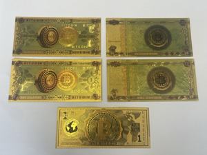 Uang kertas Foil emas 24K 1 & 100 Yuan hadiah bisnis Novel hadiah pesta kerajinan logam hadiah baru bisnis berlapis emas - Product Image 5